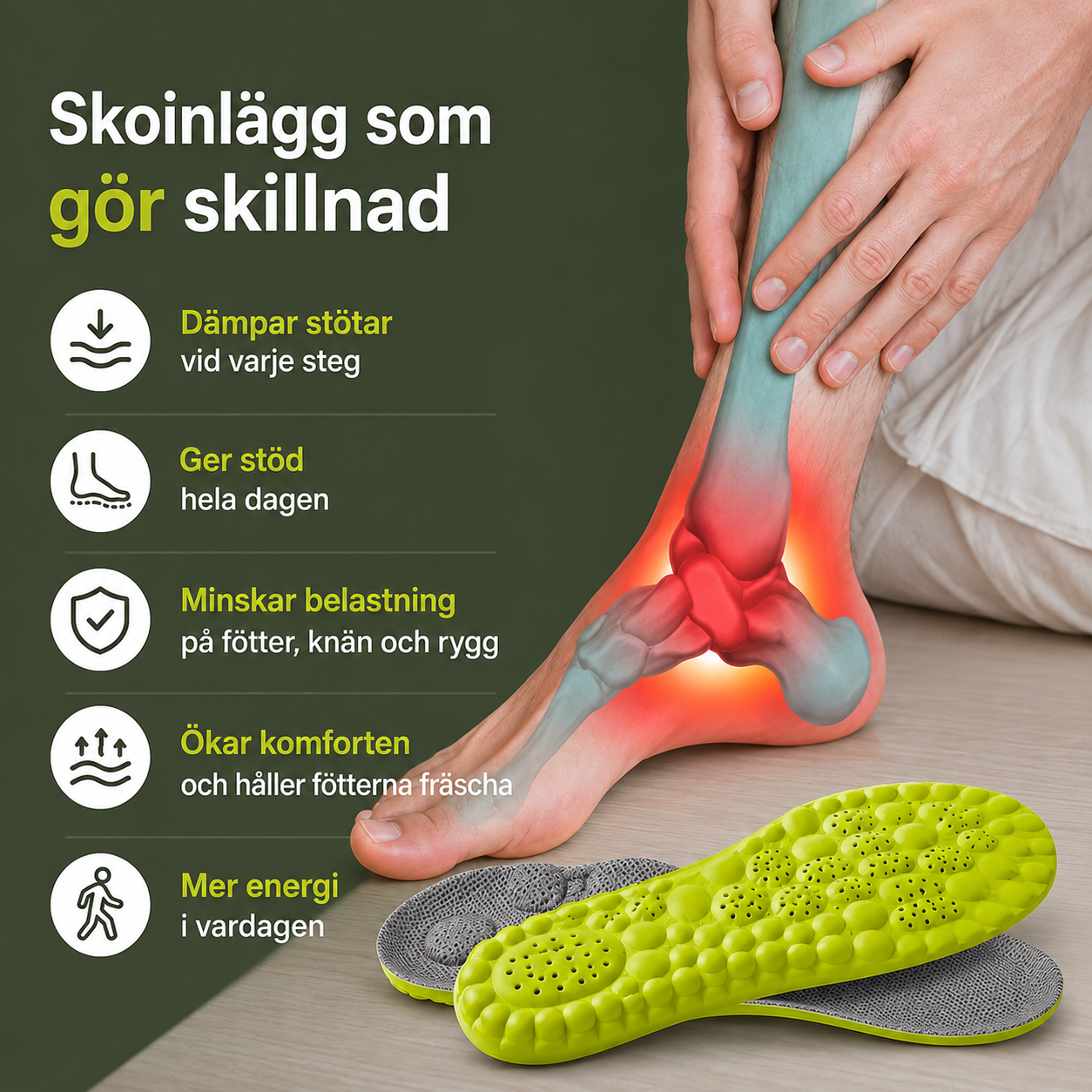 ComfortStep™ -  Njut av smärtfria promenader i sommar
