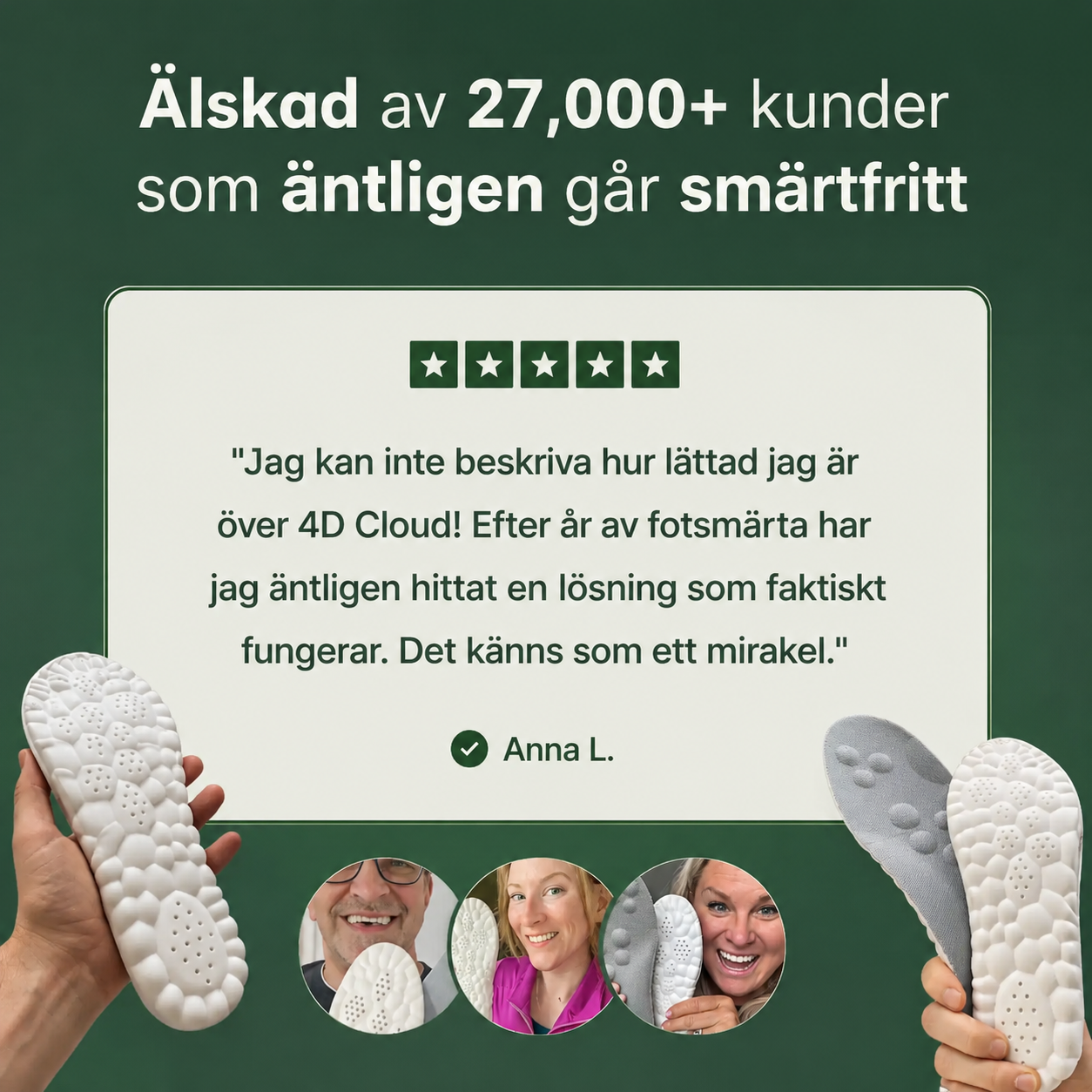 ComfortStep™ -  Njut av smärtfria promenader i sommar